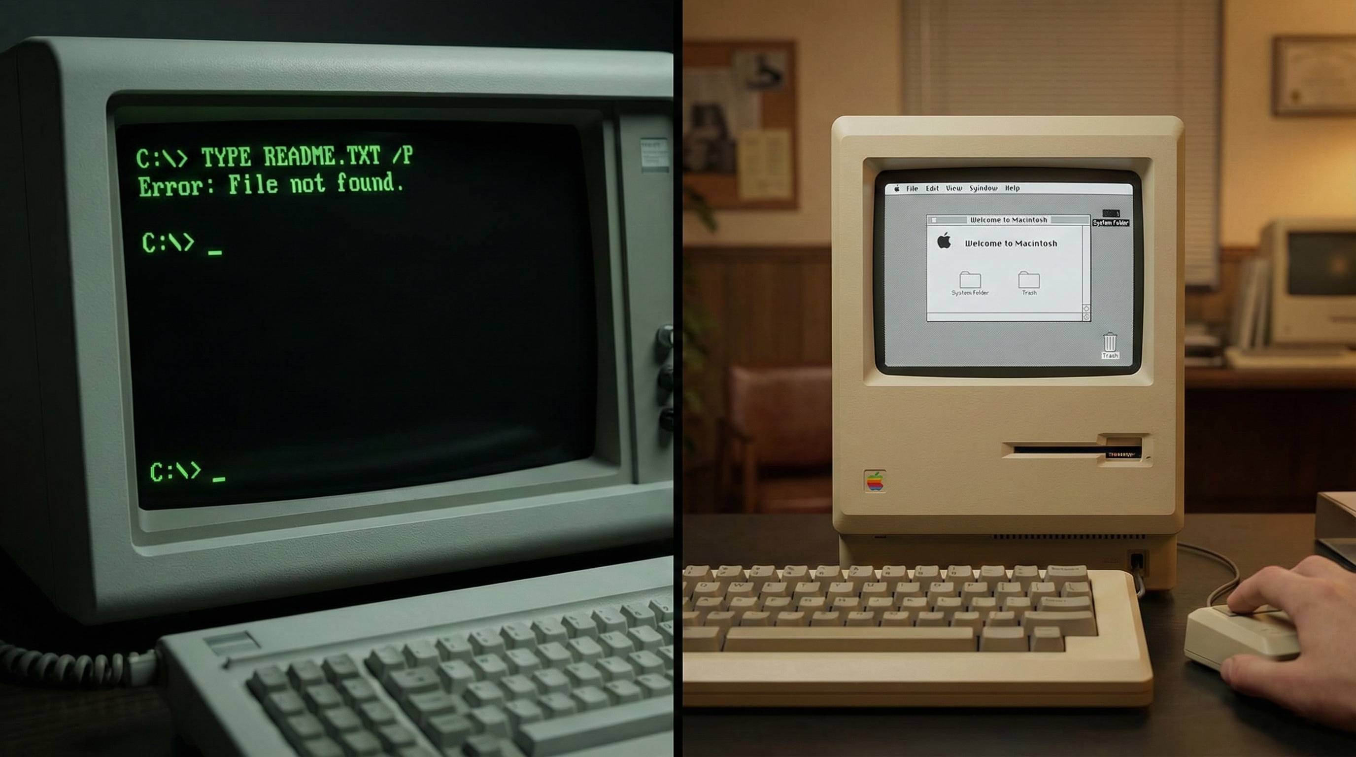 La Interfaz Gráfica (1984): El día que los ordenadores aprendieron a usar el ratón