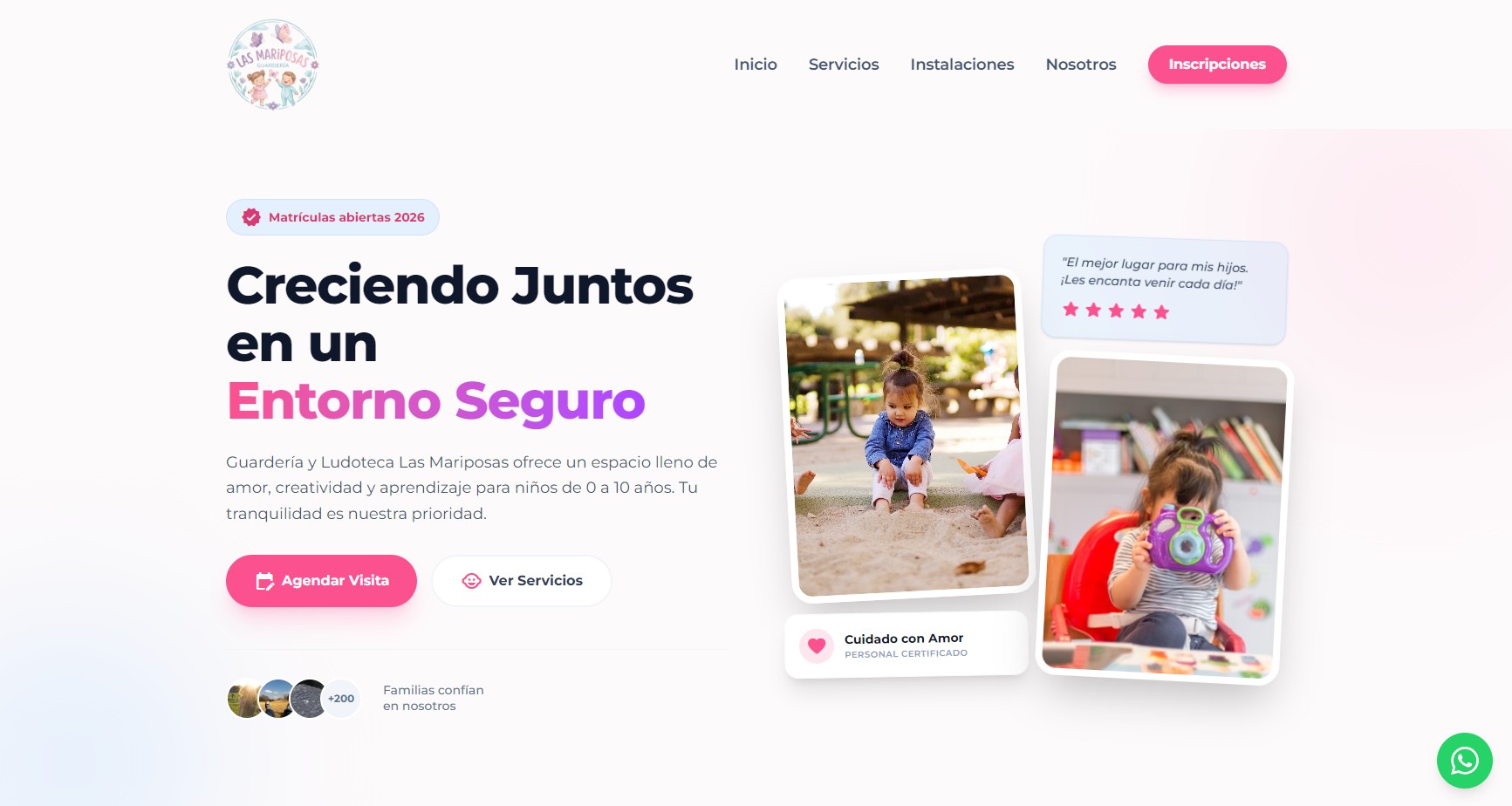 Caso de Éxito: Web de alto rendimiento con Next.js para Las Mariposas